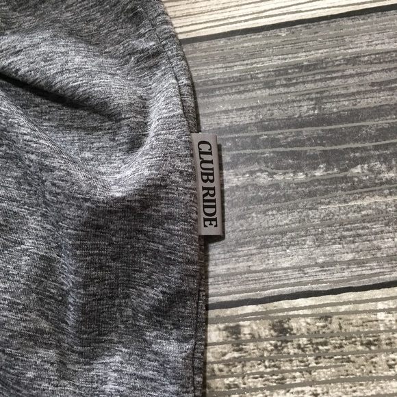 Club Ride Cycling T Shirt Men’s L Gray Black Back Pockets Short Sleeve. - Picture 6 of 11